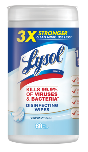 LYSOL Disinfecting Wipes  Crisp Linen Discontinued Feb 2023